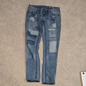 Miss Me‎ Patchwork Skinny Jeans